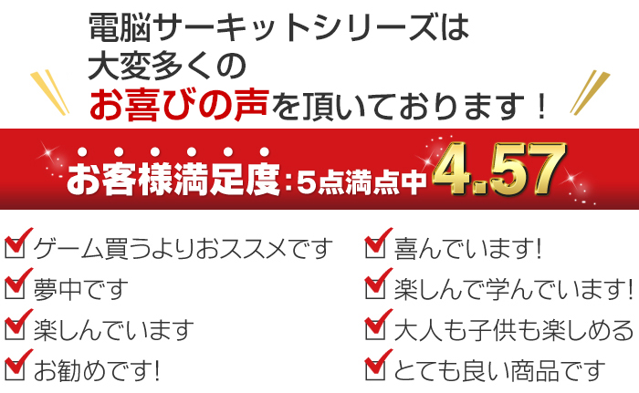 お客様満足度4.5以上の電脳サーキット